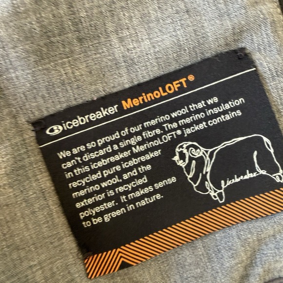 Icebreaker MerinoLOFT Helix Long Sleeve Zip Hood Jacket Women's XS Black $300 - Picture 9 of 12